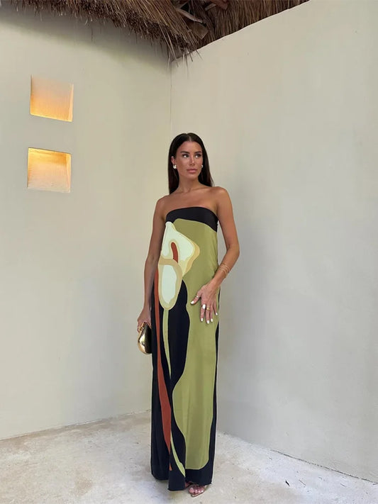 Vestido Midi Elegante Veneta – Azul | Horizoncor