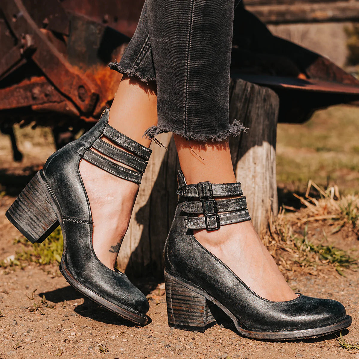 Florence – Tacones con Tiras y Pulsera al Tobillo
