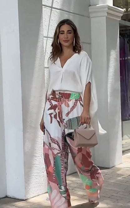 Detalle conjunto para dama Elegancia Tropical – vista frontal | Horizoncor