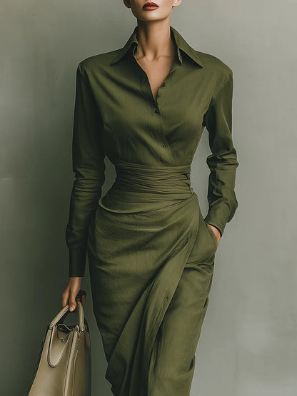 Detalle vestido elegante Narelle – vista frontal | Horizoncor