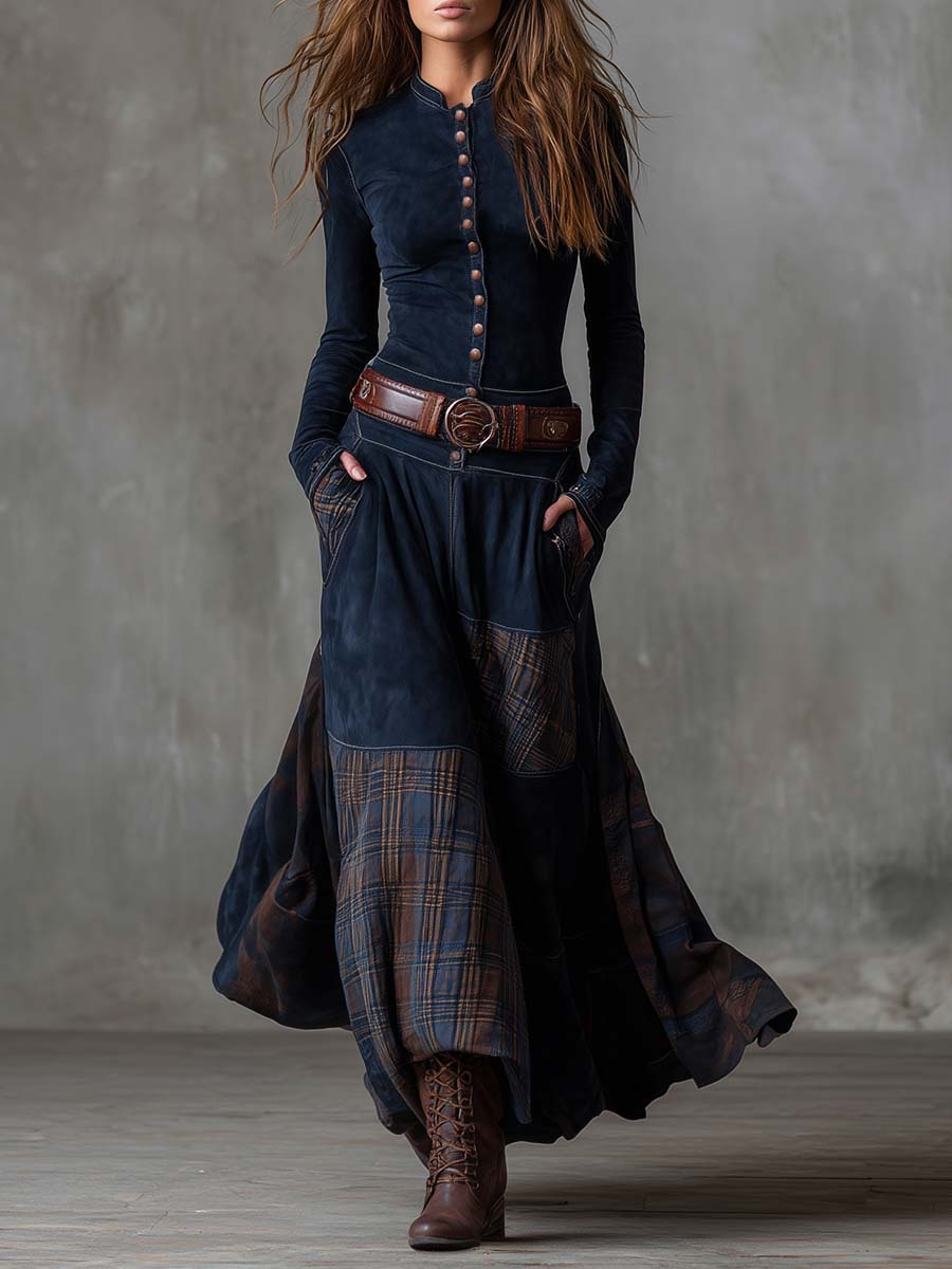 Vestido Corto Elegante Azucena – Azul Marino | Horizoncor