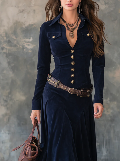 Detalle vestido de noche Milana – vista frontal | Horizoncor