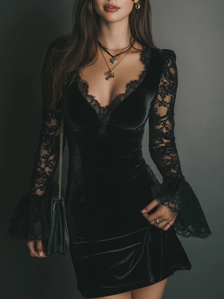 Vestido de Fiesta Lunori – de Encaje | Horizoncor