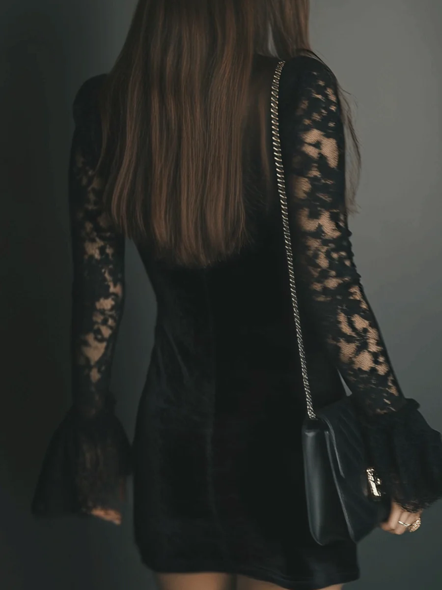 Vestido de Fiesta Lunori – vista lateral | Horizoncor