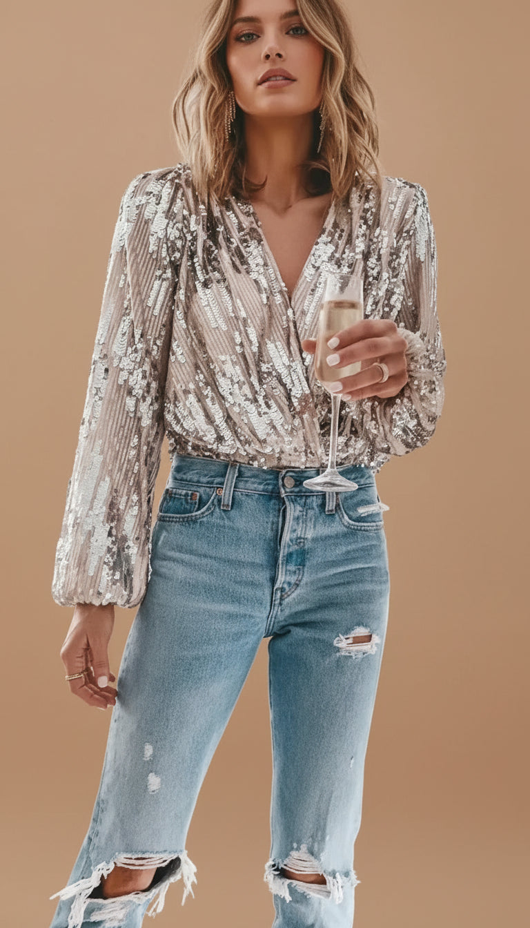 Blusas para Mujer Amara – con Lentejuelas | Horizoncor
