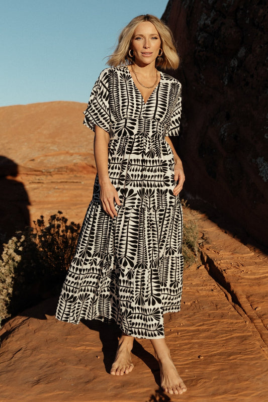 Vestido Midi Elegante Tarragona – Negro | Horizoncor