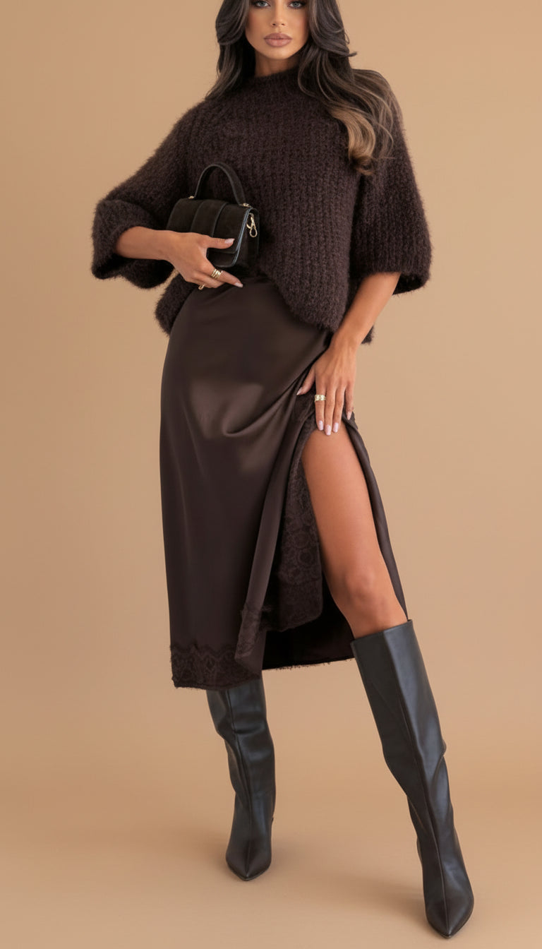 Modelo con vestido de noche Montreal | Horizoncor México
