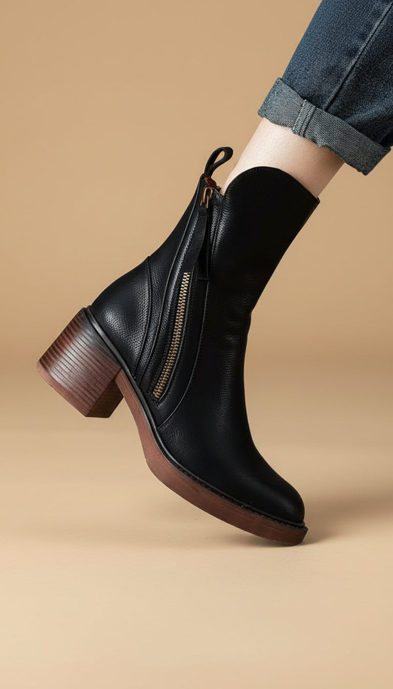Modelo con botas mujer Dublín | Horizoncor México