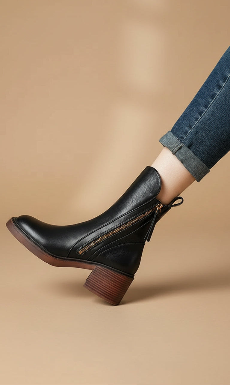 Detalle botas mujer Dublín – vista frontal | Horizoncor