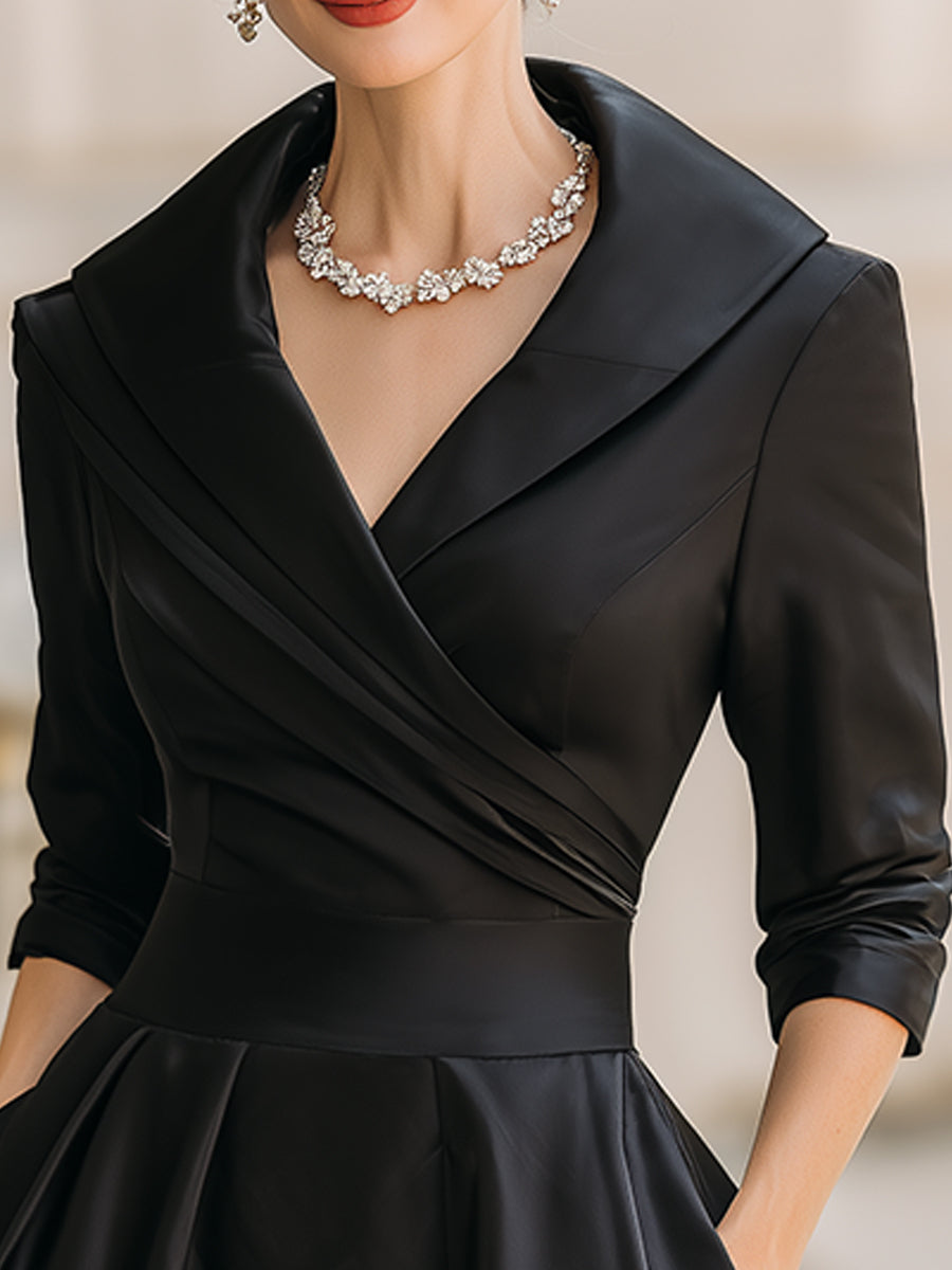 Detalle vestido de fiesta Lina – vista frontal | Horizoncor