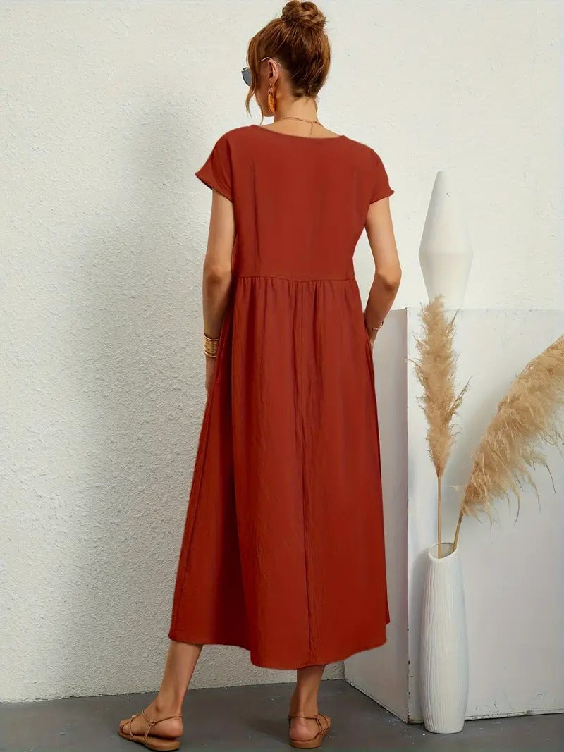 Vestido Elegante Leonor – vista lateral | Horizoncor