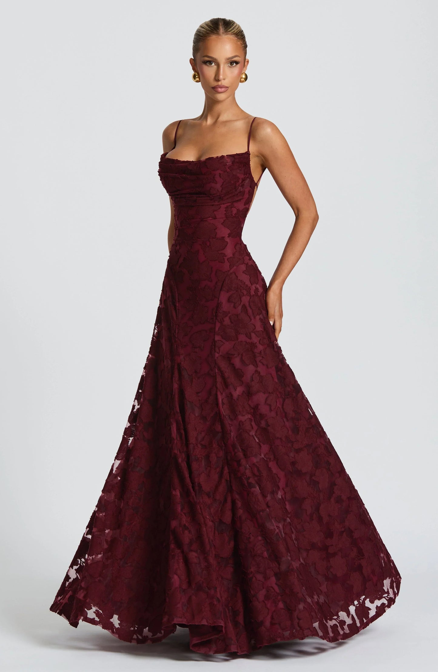 Vestido de Noche Clara Léon – vista lateral | Horizoncor
