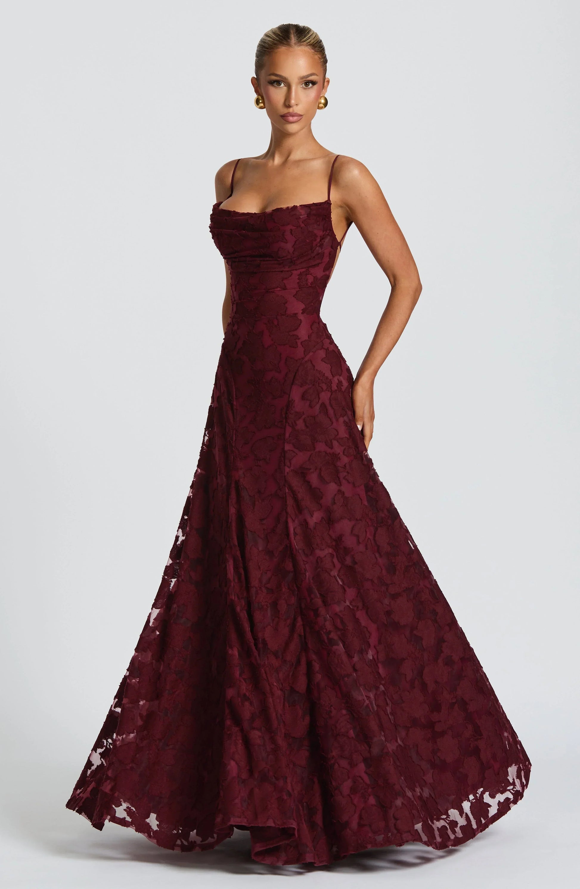 Vestido de Noche Clara Léon – vista lateral | Horizoncor