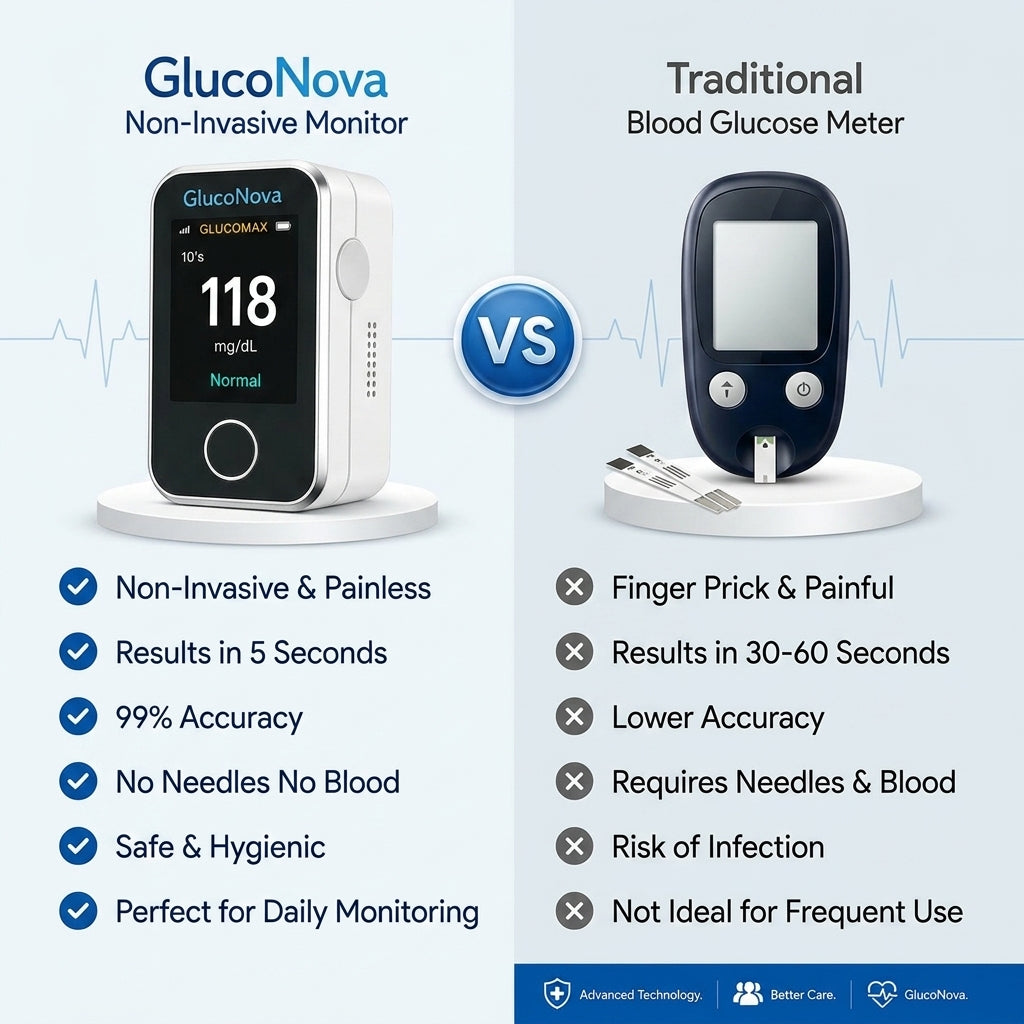 GlucoNova - Non-Invasive Blood Glucose Monitor – 5 Seconds / 99% Accuracy