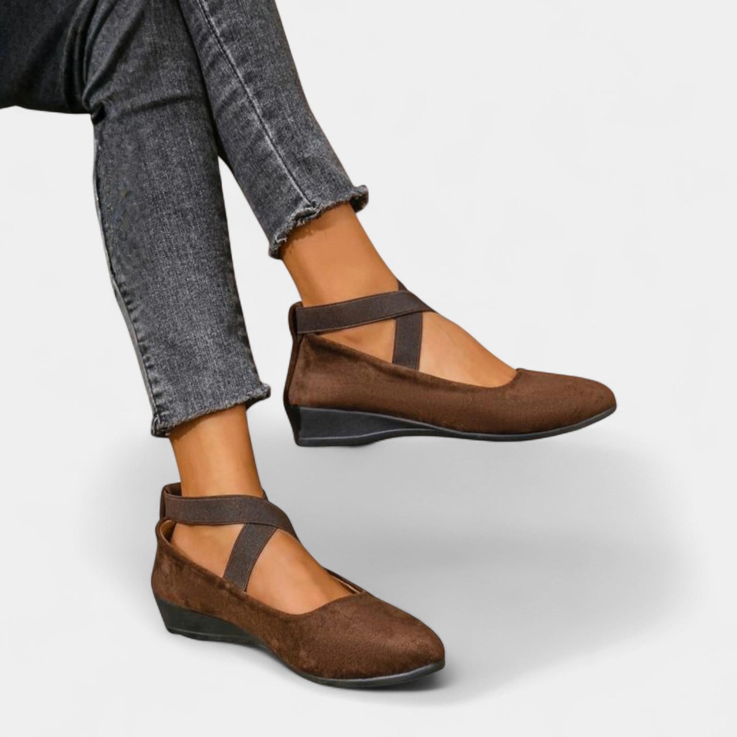 Detalle zapatillas mujer Angel – vista frontal | Horizoncor