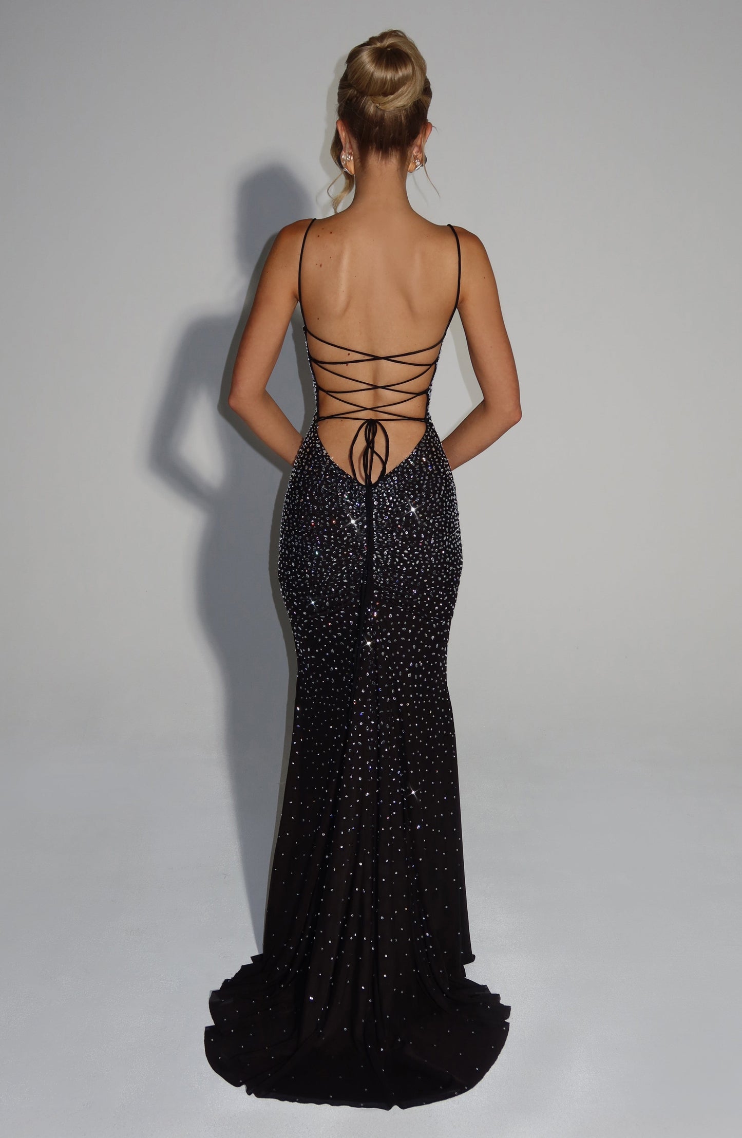 Vestido de Fiesta Largo Isabella – vista lateral | Horizoncor