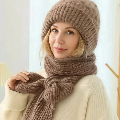 Polar – Gorro y bufanda cortaviento forrados en polar