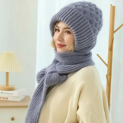 Polar – Gorro y bufanda cortaviento forrados en polar