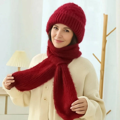 Polar – Gorro y bufanda cortaviento forrados en polar