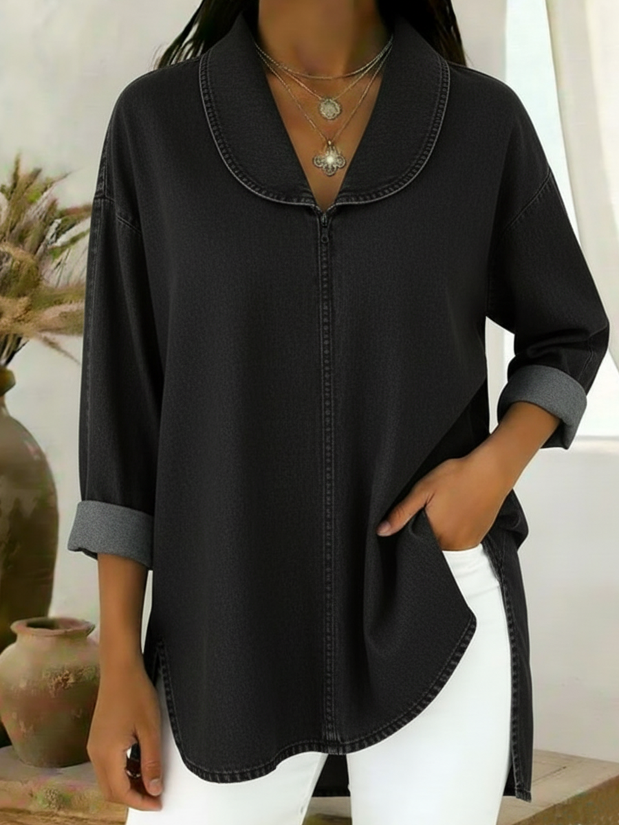 Tops para Mujer Denim – vista lateral | Horizoncor