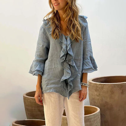 Detalle blusas para mujer Milán – vista frontal | Horizoncor
