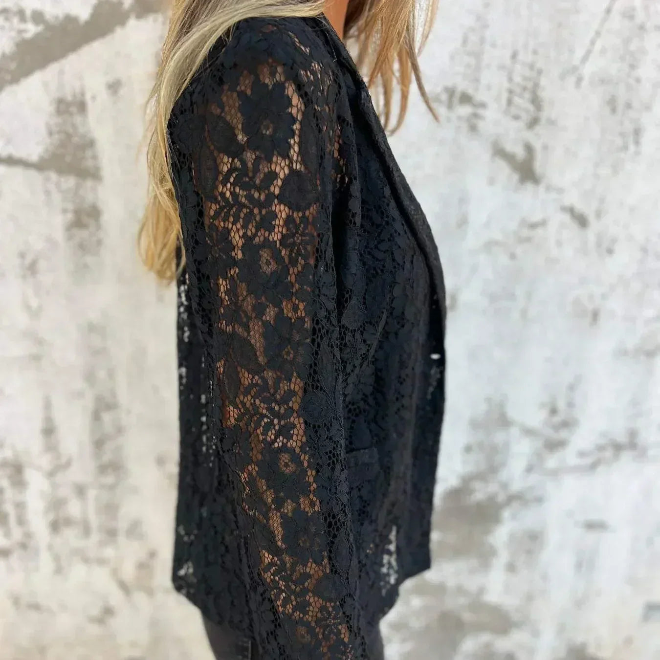 Detalle blazer mujer Hela – vista frontal | Horizoncor