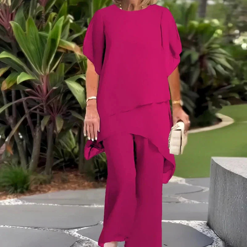 Modelo con conjunto elegante para dama Herlene | Horizoncor México