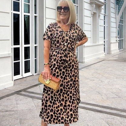 Vestido de Fiesta de Leopardo – vista lateral | Horizoncor