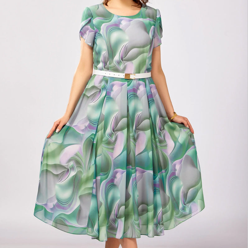 Vestido Largo Elegante Verena – vista lateral | Horizoncor