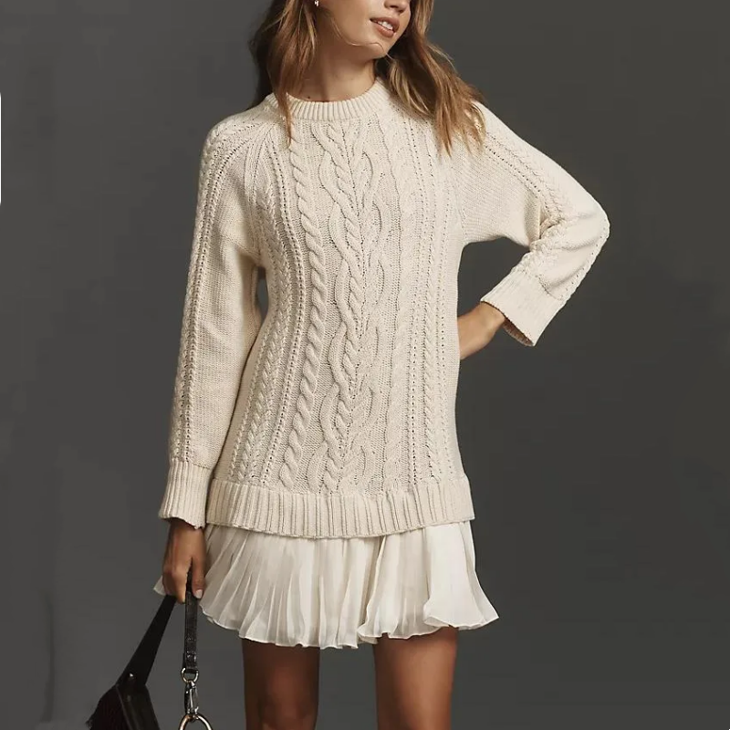 Vestido Midi Elegante Maya – vista lateral | Horizoncor