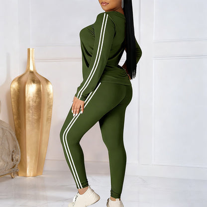 Detalle conjunto elegante para dama Lila – vista frontal | Horizoncor