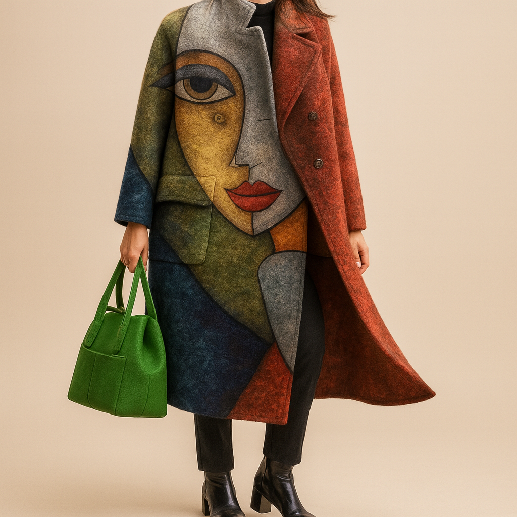 Detalle abrigo mujer Isa – vista frontal | Horizoncor
