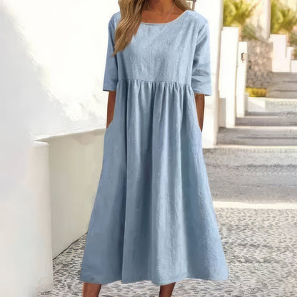 Vestido Elegante Menorca – vista lateral | Horizoncor